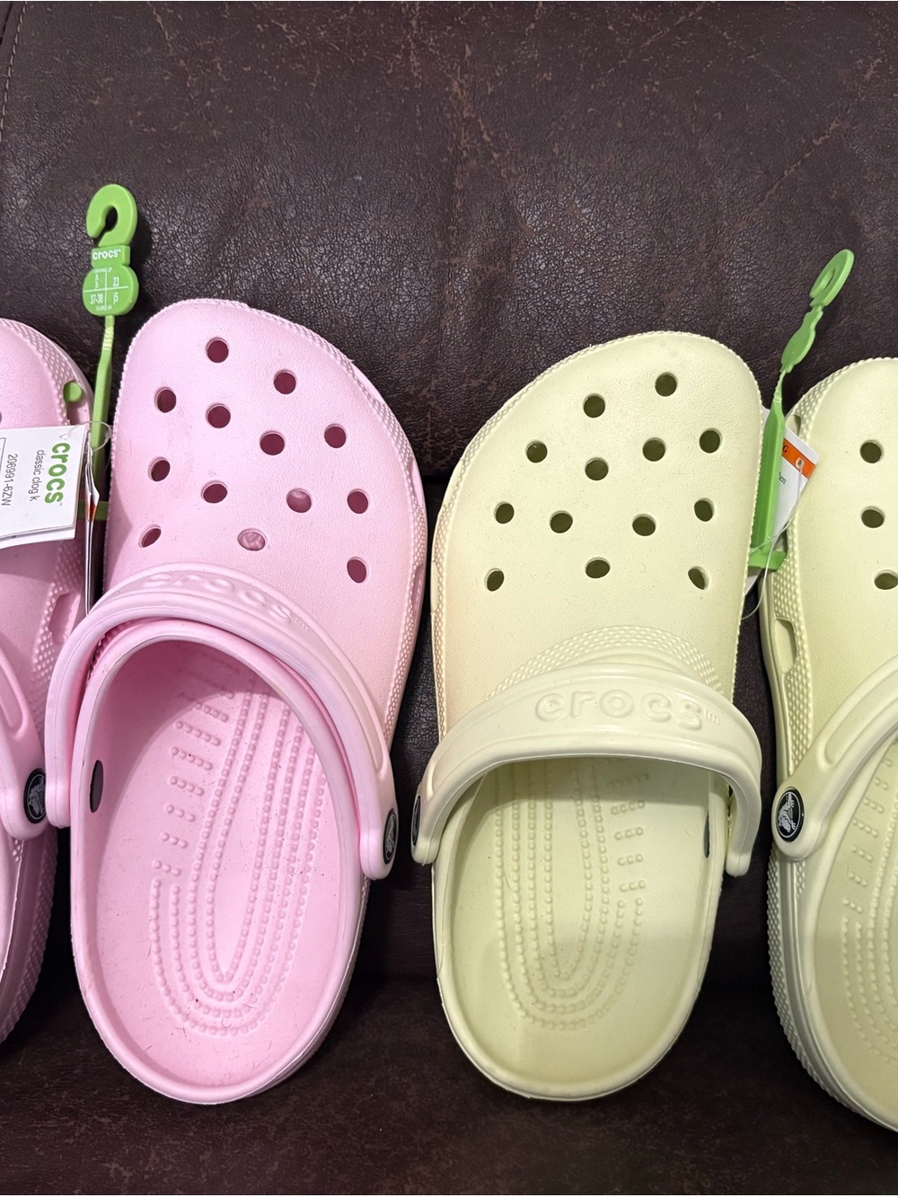 Crocs Classic Clog - light pink and light green bundle pack get both brand new